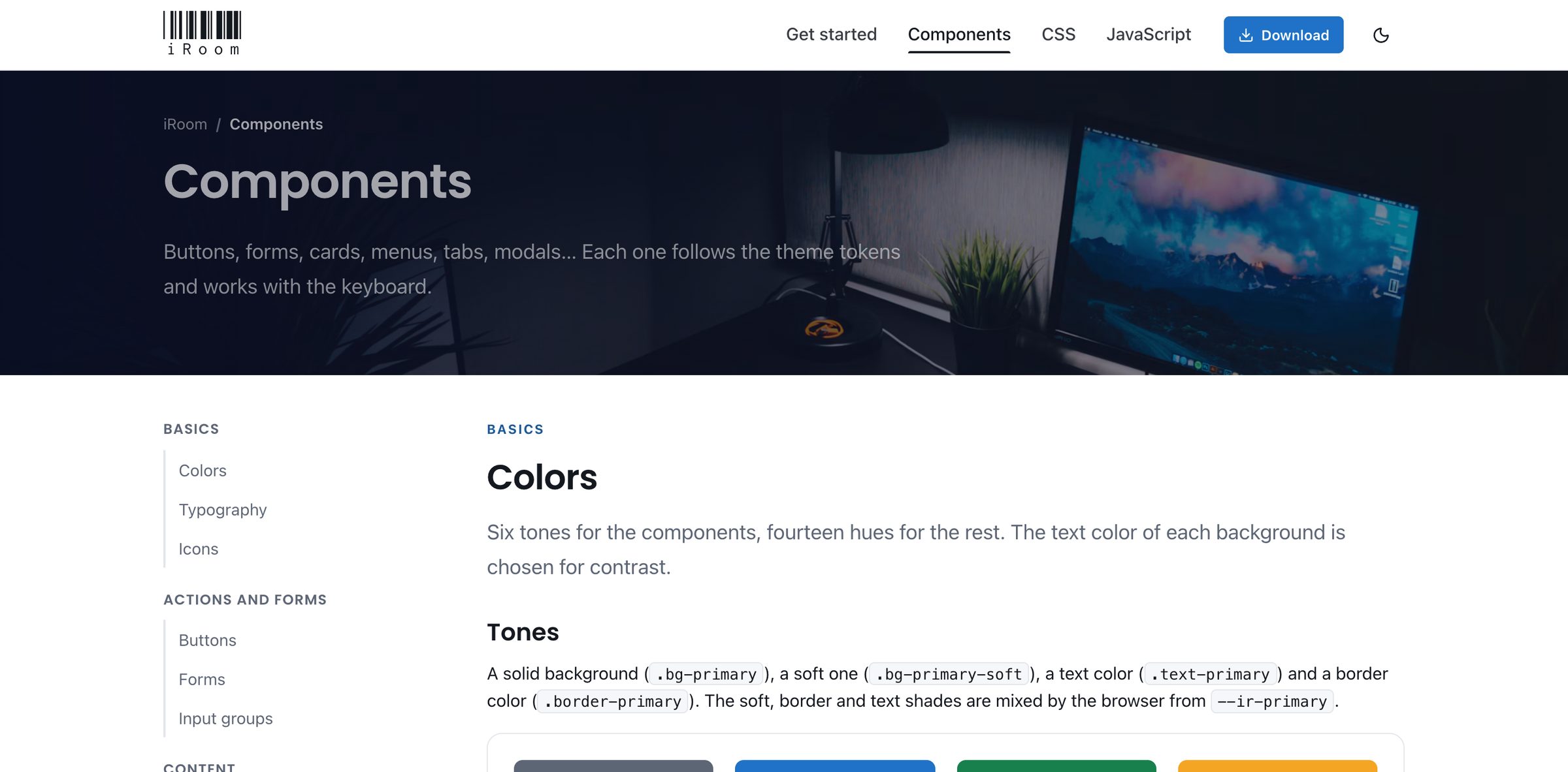 The documentation, built with the framework alone